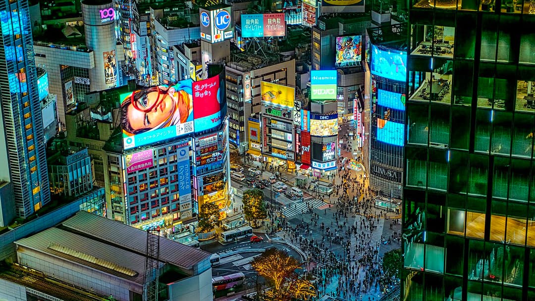 Shibuya-Kreuzung in Tokio