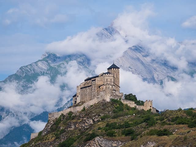Landschaft und Orte in Schweiz