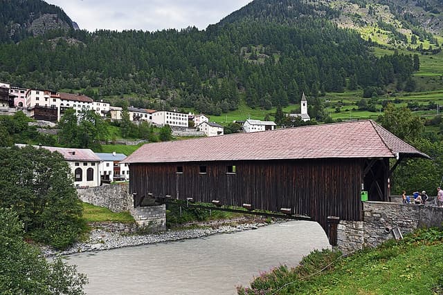 Landschaft und Orte in Schweiz