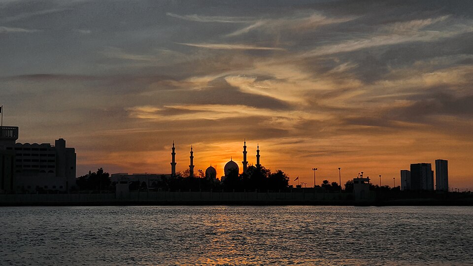 Sheikh Zayed Mosque Silhouette, V.A.E.