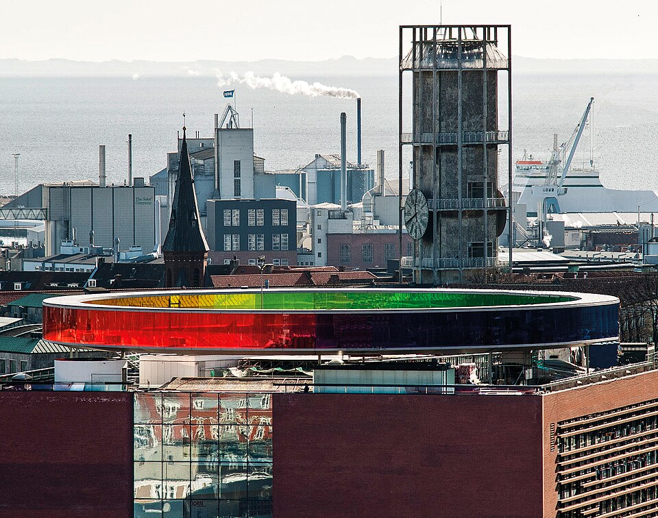 Your rainbow panorama på taget af ARoS Aarhus Kunstmuseum, Dänemark
