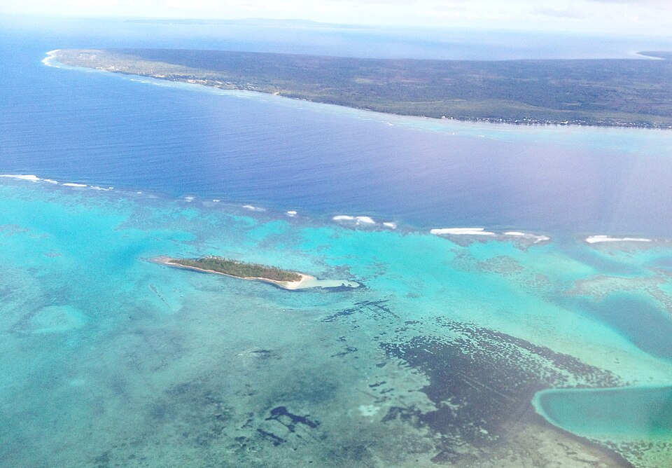 Approach to Fua'amotu Airport, Tongatapu, Tonga