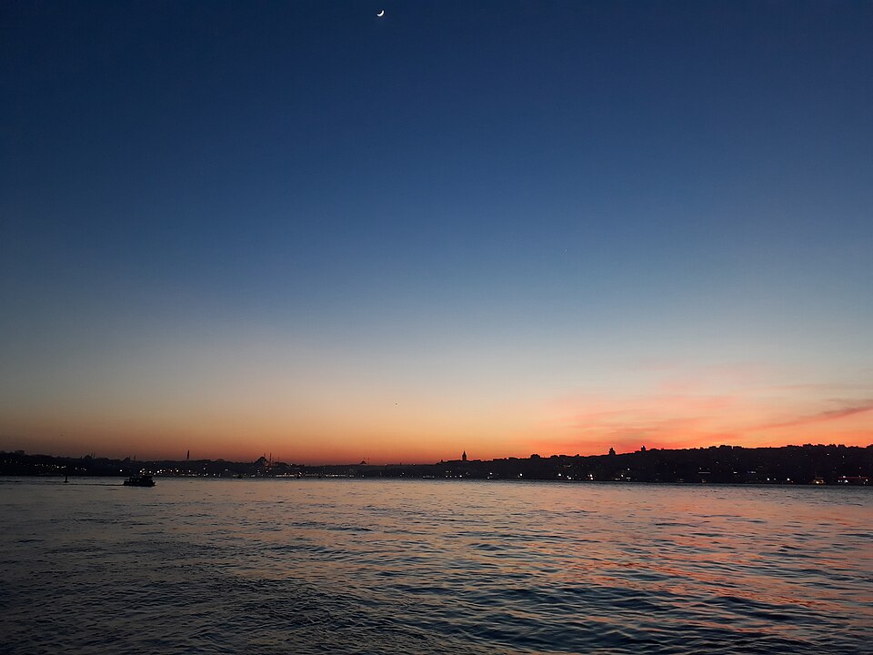 Istanbul City skyline at Sunset, Türkei
