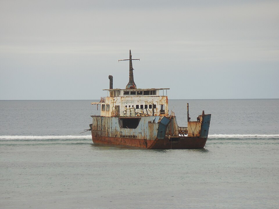 Wreck of the coast of Tongatapu, Tonga