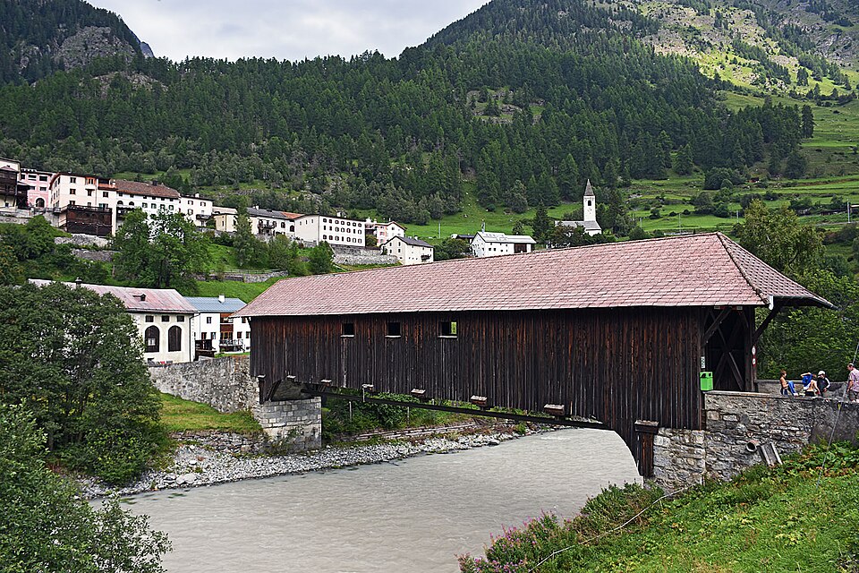 Lavin bridge, schweiz